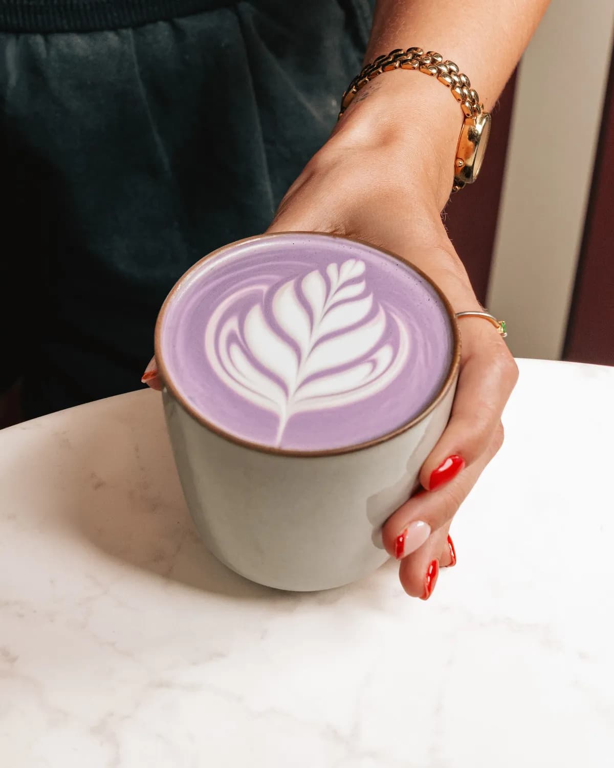 Ube latte, AB Cafe à Saint-Raphaël